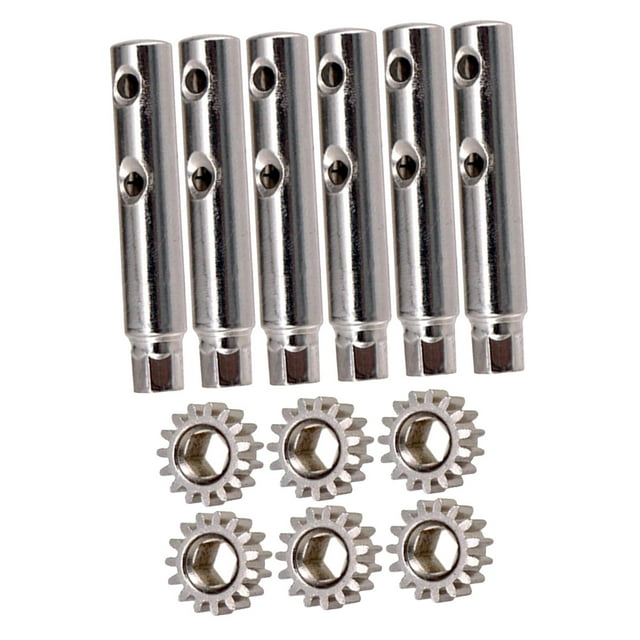 Wweixi 6 Pcs Pinces de Guitare Style Machine2 Têtes Épingles et Pièces Style 8