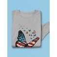 thumbnail image 3 of Freedom Butterfly Sweatshirt Women -Image by Shutterstock, Female Large, 3 of 4