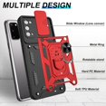 thumbnail image 3 of for Galaxy S20 Case with HD Screen Protector, Heavy Duty Shockproof Samsung S20 5G Case with 360 ° Rotation Metal Kickstand [Military Grade] Protective Case for Samsung Galaxy S20, Red, 3 of 13