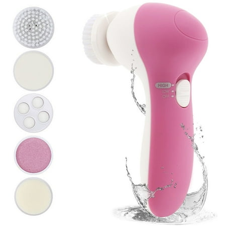 5-in-1 Electric Facial Cleansing Brush Set