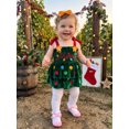 thumbnail image 3 of RUINIXCW Baby Girl Christmas Romper Dress Bobbles Embroidery Bodysuits with Headband, 3 of 8