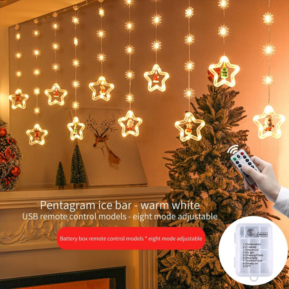 Window Lights Christmas Decorations - 9.8ft USB Novelty Xmas ...