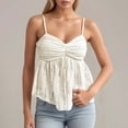 thumbnail image 2 of Lixiuxyad Tank Tops for Women Women's Summer Fashion Sexy Casual Chiffon Lace Trim Camisole Top, 2 of 5