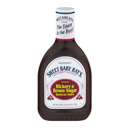 - (2 Pack) Sweet Baby Ray's Hickory & Brown Sugar Barbecue Sauce, 40 Oz