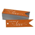thumbnail image 1 of Inkdotpot Pack Of 100 Real Silver Foil Paper Tags Made With Love Text Favor Hang Tags, 1 of 6