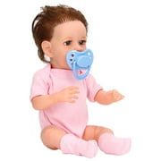 Fugacal Reborn Infant Doll, Cute Vivid Exquisite Birthday Gift Soft Silicone Infant Doll For Holiday Party