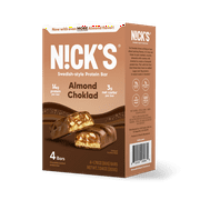 N!CK'S Almond Chocolate Protein Keto Bar, 1.76 oz, 4 Pack