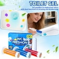 thumbnail image 2 of WC FRESHON Toilet Gel Cleaner Set, 3-in-1 Formula, 42 Flowers, 3 Months Supply, Deodorizing & Cleaning Toilet Bowl with Colorful Flower Scents, 2 of 7