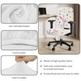 thumbnail image 7 of SCRAWLGOD Bunny Eggs Polka Dot White Easter Cover for Office Chair Seat Breathable Rotating Chair Cover Easy to Install Removable Anti-Dust High Back Chair Covers, 2 Pieces, 7 of 7