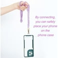 thumbnail image 4 of 1 Pc Acrylic Phone Crossbody Chain Purple Color Cell Phone Lanyard Phone Neck Chain Anti Theft Phone Charm for Decoration Women, 4 of 7