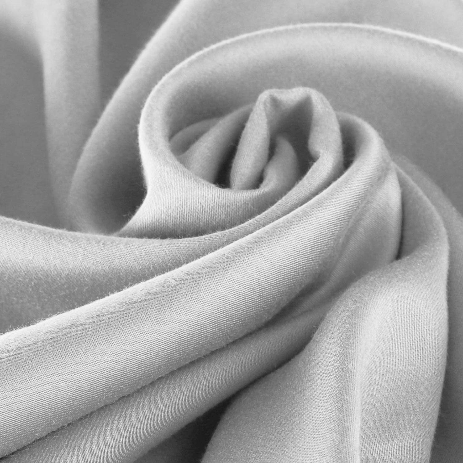 Nestl® 1000 Thread Count Premium Cotton Blend 6 Piece Duvet Cover Set, Includes Duvet Cover, Deep Pocket Fitted Sheet, 2 Pillow Cases, 2 Pillow Shams - Lightweight, hypoallergenic - King, Silver