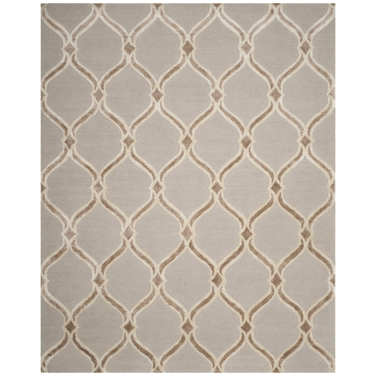SAFAVIEH Manchester Layne Geometric Area Rug, Taupe/Ivory, 3' x 5'