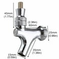 thumbnail image 4 of Draft Faucet Keg Kegerator Brass Plated Faucet Tap with Threaded Interface Keg Accessory, 4 of 9