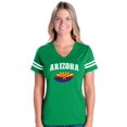 thumbnail image 1 of Womens Arizona Football V-Neck T-Shirt, 1 of 5
