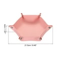 thumbnail image 2 of REGALWOVEN Leather Valet Tray Foldable Catchall Holder for Desktop Storage Pink, 2 of 7