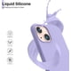 thumbnail image 4 of Entronix Funda de Silicona para iPhone 13, Suave Al Tacto, Antiarañazos y Antigolpes, Color Morado, 4 of 8