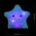 thumbnail image 5 of TiokMc Star Shaped Plush Throw Pillow with LED Night Light, Soft Glowing Cushion for Kids, Decorative Plush Stuffed Toy Gift, 14.6"x12.8", Blue, 5 of 8