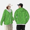 thumbnail image 4 of Fotbe St Patrick's Day Chaqueta con Protección Solar UPF 50+ para Hombre y Mujer, Camisa con Capucha y Bolsillos-Large, 4 of 7