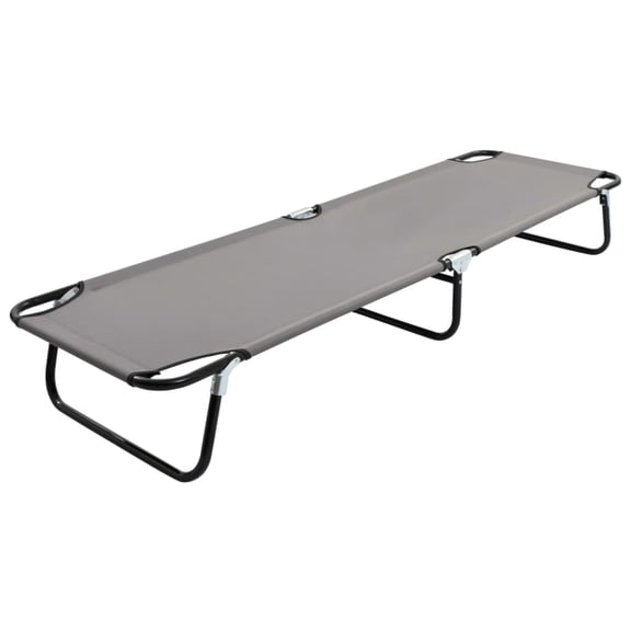 Casafoyer Folding Sun Lounger Gray Steel