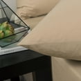 thumbnail image 7 of DaDa Bedding Luxury Soft Cotton Beige Fitted Bed Sheet & Pillow Cases Set (JHW-546-Fitted), 7 of 7