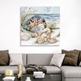 thumbnail image 4 of Great Big Canvas "Seaside Bottles & Shells"  by Susan Winget Peach Gray Blue   Wrapped Canvas Print Wall Artwork, 4 of 7