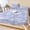 Soft White, Periwinkle, Lavender, Lilac, variant on Twin Sze Fitted Sheet Set - Spring Floral 2 Piece Bedding Sets 16" Deep Pocket Fitted Sheet with 1 Pillowcase, Country Farmhouse Flower Texture Purple Brushed Microfiber Hotel Luxury Bed Sheets