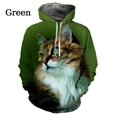 thumbnail image 3 of Sudadera con capucha con estampado 3D de lindos gatos para hombres y mujeres, sudaderas con capucha divertidas con gatos, sudaderas casuales, ropa de calle, 3 of 5