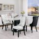 thumbnail image 2 of Leather Dining Chairs Set of 4, Tall Back Side Chair, Modern Upholstered Side Chair with Button Back Ring My Lux Decor Round, 2 of 12