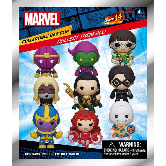 Marvel Villains 3D Foam Bag Clip Blind Bag