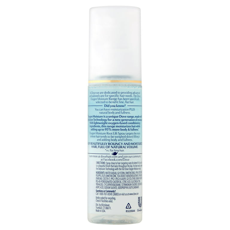 Spray cheveux volume racine Oxyfusion Dove - Mam'Advisor