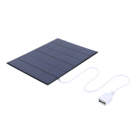 

USB Solar Panel 5W 6V Solar Charger for Mobile Phone/3-5V Battery Charging