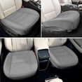 thumbnail image 3 of Funda de asiento de coche BOPUOVRE de lujo de piel sintética universal gris, 3 of 8
