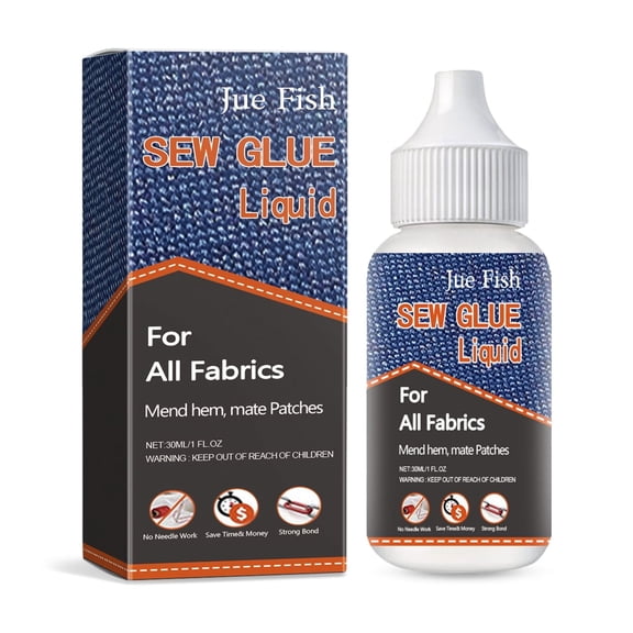 Fabric Repair Glue - Washable Clothing Mending Adhesive, Easy to Use, 30ml