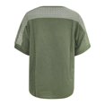 thumbnail image 4 of Pimfylm Plus Size Blouses Cotton Women'S Summer Blouses Green XL, 4 of 4