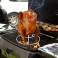 thumbnail image 3 of sunsanly Beer Can Chicken Holder Stand Stainless Steel Roast Chicken Rack Iron Beer Butt Chicken Stand Stable Safe Roaster Rack for Grill Oven, 3 of 7