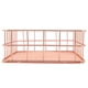 thumbnail image 1 of Cesta de Almacenamiento Octpeak Hierro Malla Color Oro Rosa, 1 of 7