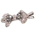 thumbnail image 1 of Brillante bowknot pernos de pelo pinzas clip auriculares accesorios de cabello gris, 1 of 7