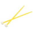thumbnail image 4 of 2Pcs Drum Mallet Felt Head Nylon Handle Double Headed Instrument Accessory Set Kit for Playing Yellow, 4 of 12