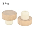 thumbnail image 3 of Unique Bargains 0.93x1.65inch T Shaped Reusable Sealing Wine Stopper Bottle Plugs, Khaki 8Pack, 3 of 6