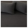 thumbnail image 6 of 4 Piece Jersey Knit California King Cotton Blend Grey Sheet Set | Ultra-Soft T-Shirt Jersey Bedding Sheets & Pillowcases | Heathered, Breathable, All Season Bed Sheets (CalKing, Charcoal)., 6 of 6