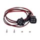 thumbnail image 1 of Luces LED de coche RC, luces de trabajo de simulación cuadrada, repuesto negro, 2x accesorios, luces de niebla realistas para Axial Scx10 90046,, 1 of 9