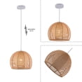 thumbnail image 5 of Bamboo Wicker Rattan Shade Pendant Light Hanging Ceiling Lamp Fixture Home 60W, 5 of 12