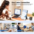 thumbnail image 3 of TUTT 15.6” Portable Monitor | Multi-Position IPS FHD Screen Extender | USB-C & HDMI, Built-in Speakers, P5, 3 of 9