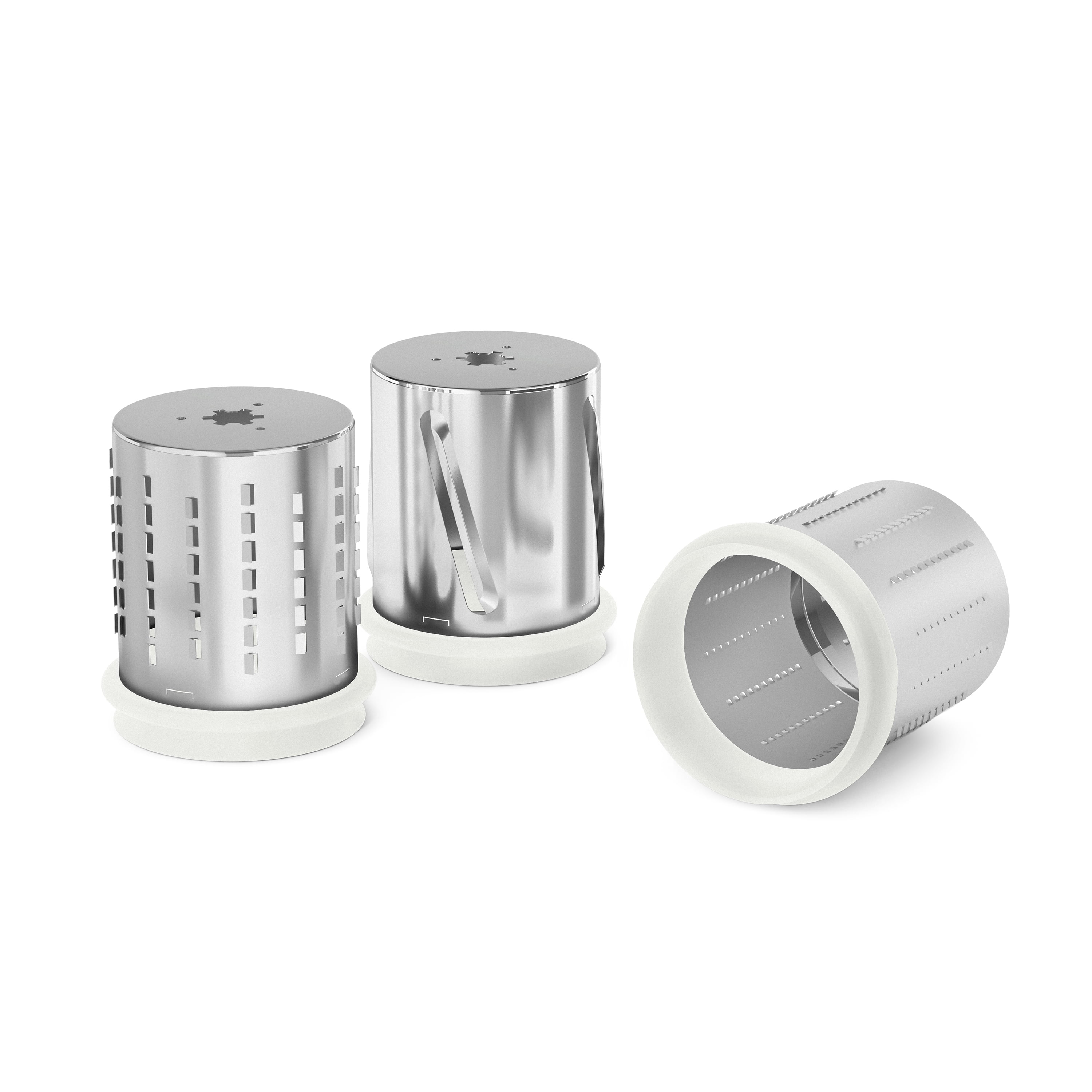 Beautiful Slicer/Shredder Stand Mixer Attachment with 3 Stainless Steel Cutting Blades, by Drew Barrymore