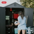 thumbnail image 5 of Keter Darwin 6x4 ft. Durable Resin Outdoor Storage Shed With Heavy Duty Floor and Locking Door, Grey Graphite, 5 of 12
