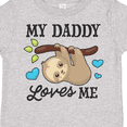 thumbnail image 4 of Inktastic My Daddy Loves Me with Sloth and Hearts Boys or Girls Toddler T-Shirt, 4 of 5