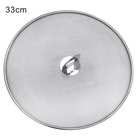 

33CM Stainless Steel Oil-Proof Pot Cover Oil-Separating Filter Screen