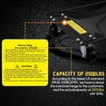 thumbnail image 4 of Qinaqin Negro Car cm de Anchoheel Profundidadolly Tire Jack 4-Piece Set Mechanical 2500lbs Skates Vehicle Positioning Resistente 12-Inch Slide Plate para Repair, 4 of 7