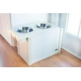 thumbnail image 2 of New Age Pet Piedmonet Raised Pet Diner XL White With Food Storage, 2 of 4