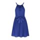 thumbnail image 3 of Mini Vestidos Vestido de una línea de mujer Vestido de sol con cuello halter de color sólido para cóctel (Azul L) Kuymtek para Mujer Azul T M, 3 of 6